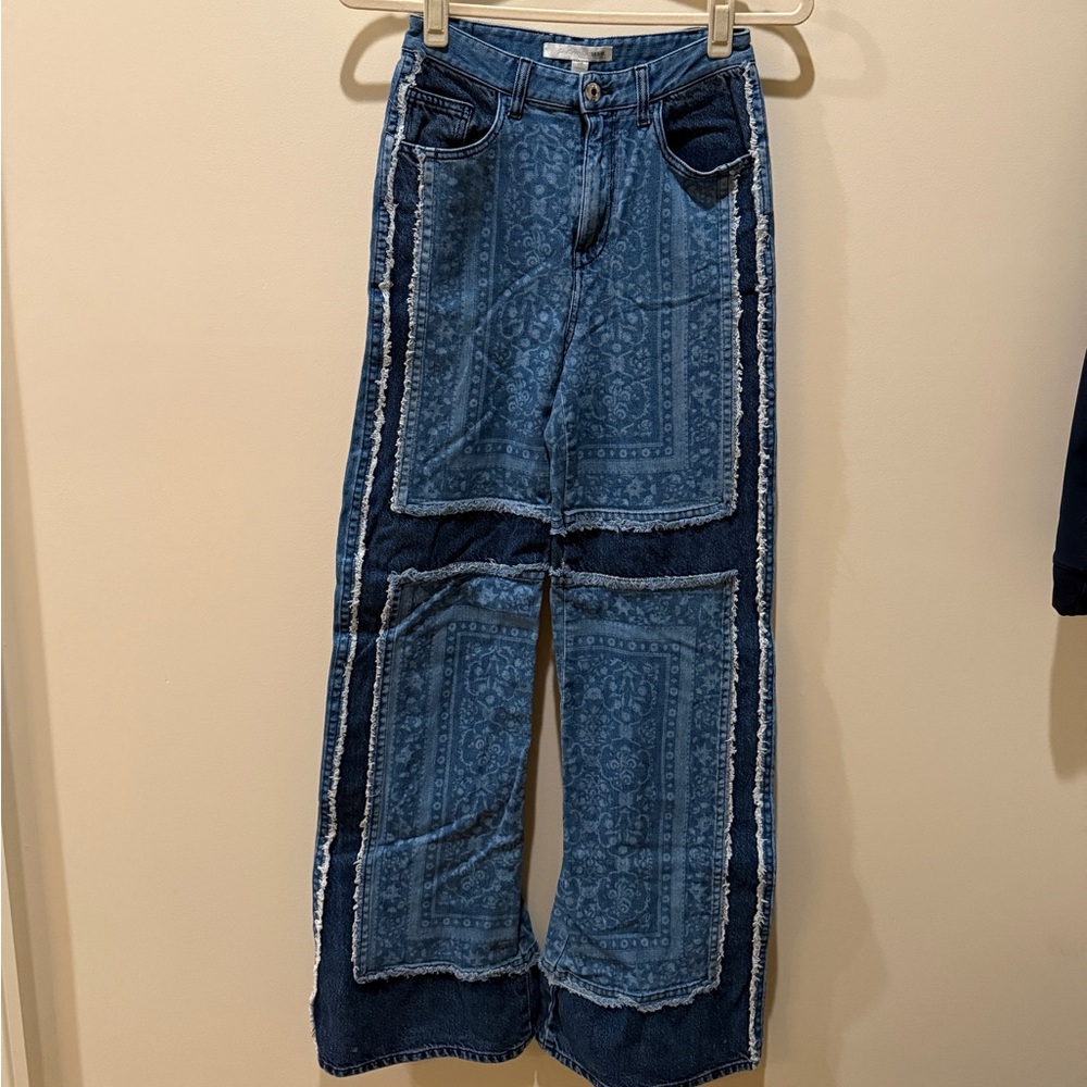 Jonathan Simkhai Denim Patch Carpenter Pants
